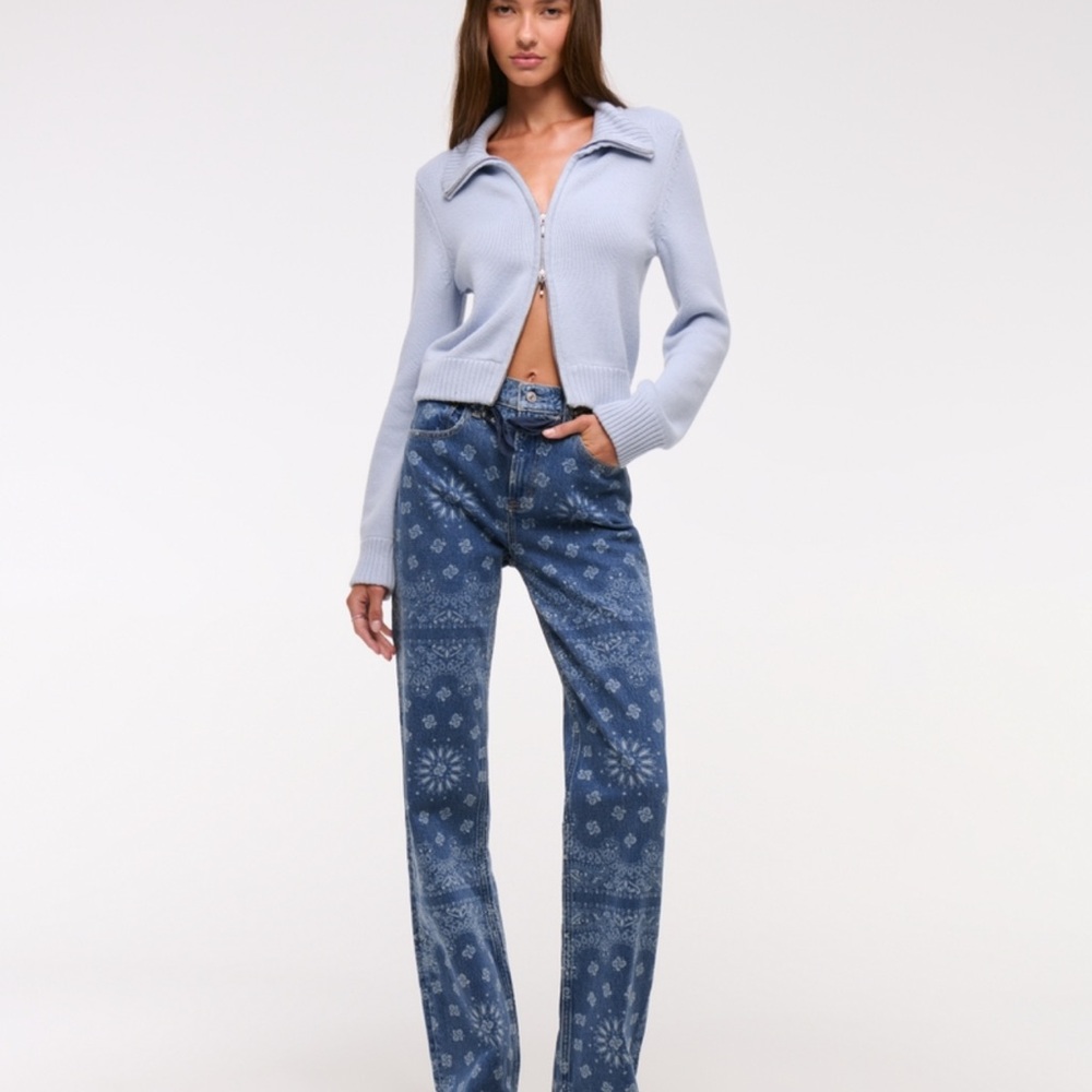 Abercrombie High Rise 90s Relaxed Bandana Print
